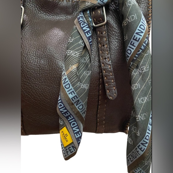 Fendi Selleria Leather Tote w/ Fendi Scarf - Picture 10 of 10